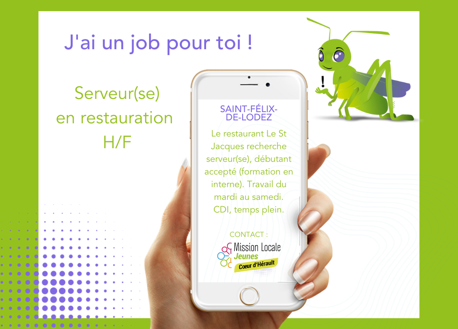 Offre d’emploi restauration à St Félix de Lodez