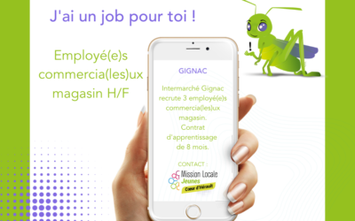 Intermarché Gignac recrute 3 employé(e)s (contrat d’apprentissage)